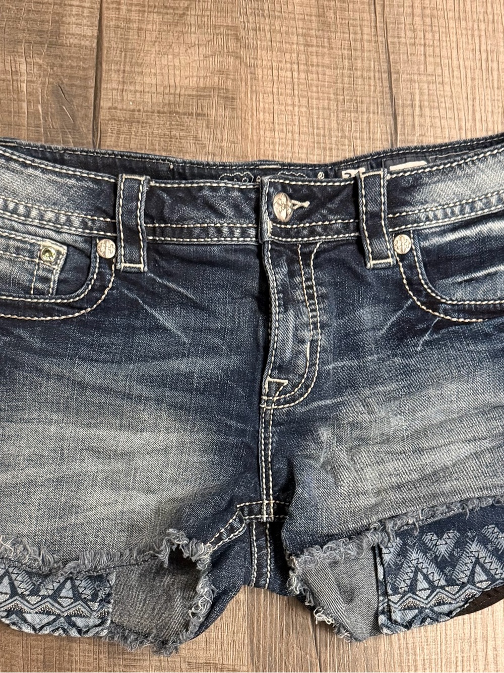 Miss Me Distressed Denim Shorts